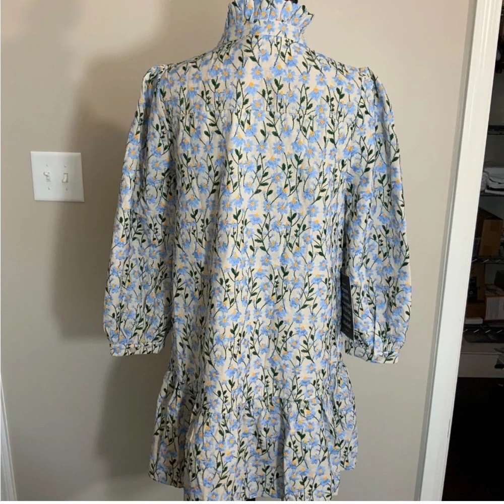 Tuckernut Floral Patterned Dress with Puff Sleeves - Picture 3 of 7